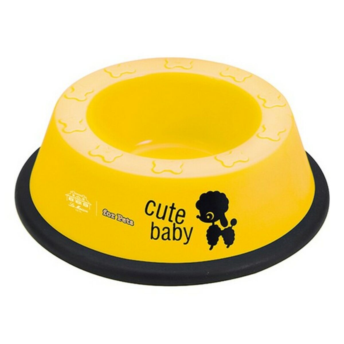 Pet Feeding Dish Yellow