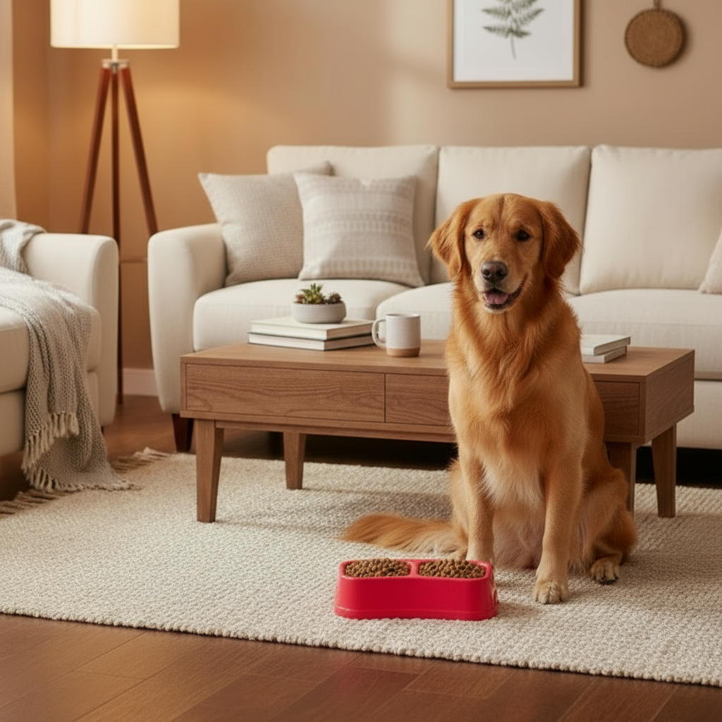 Pet Double Bowl Feeder