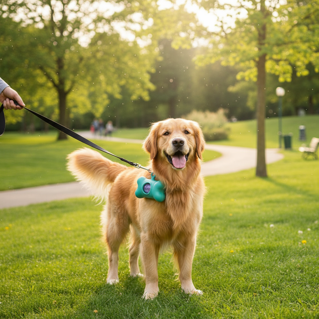 Pet Bag Dispenser Classic Dog Aquamarine