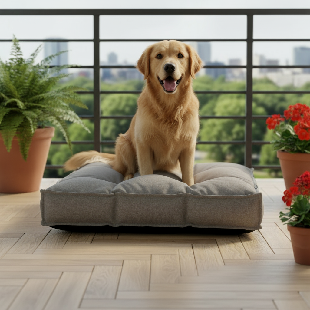 Pet Bed Pillow Type in Grey