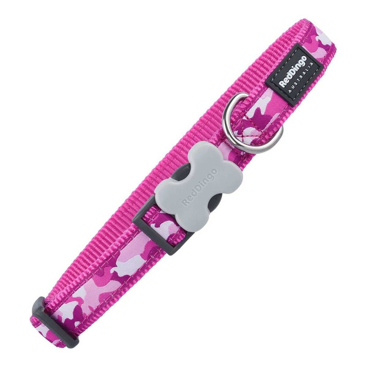Dog collar Fuchsia Camouflage