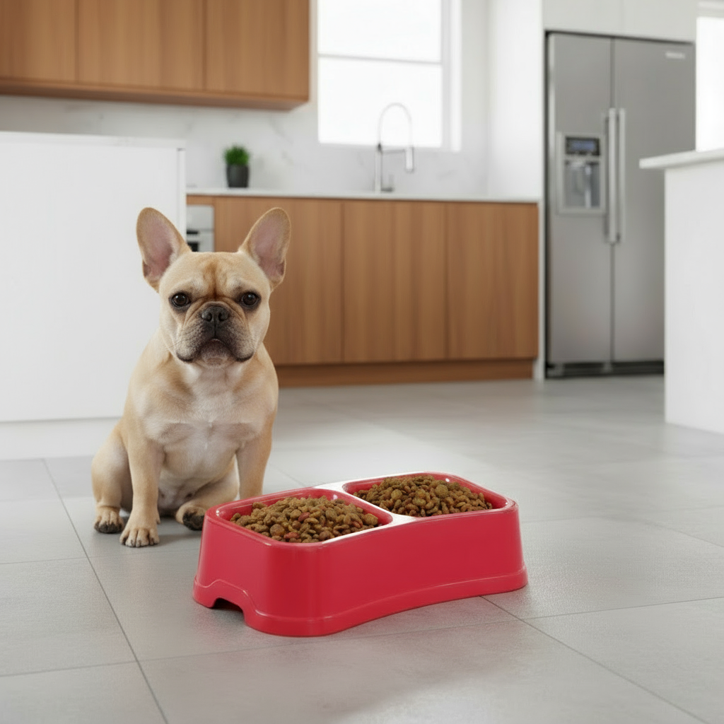 Pet Double Bowl Feeder