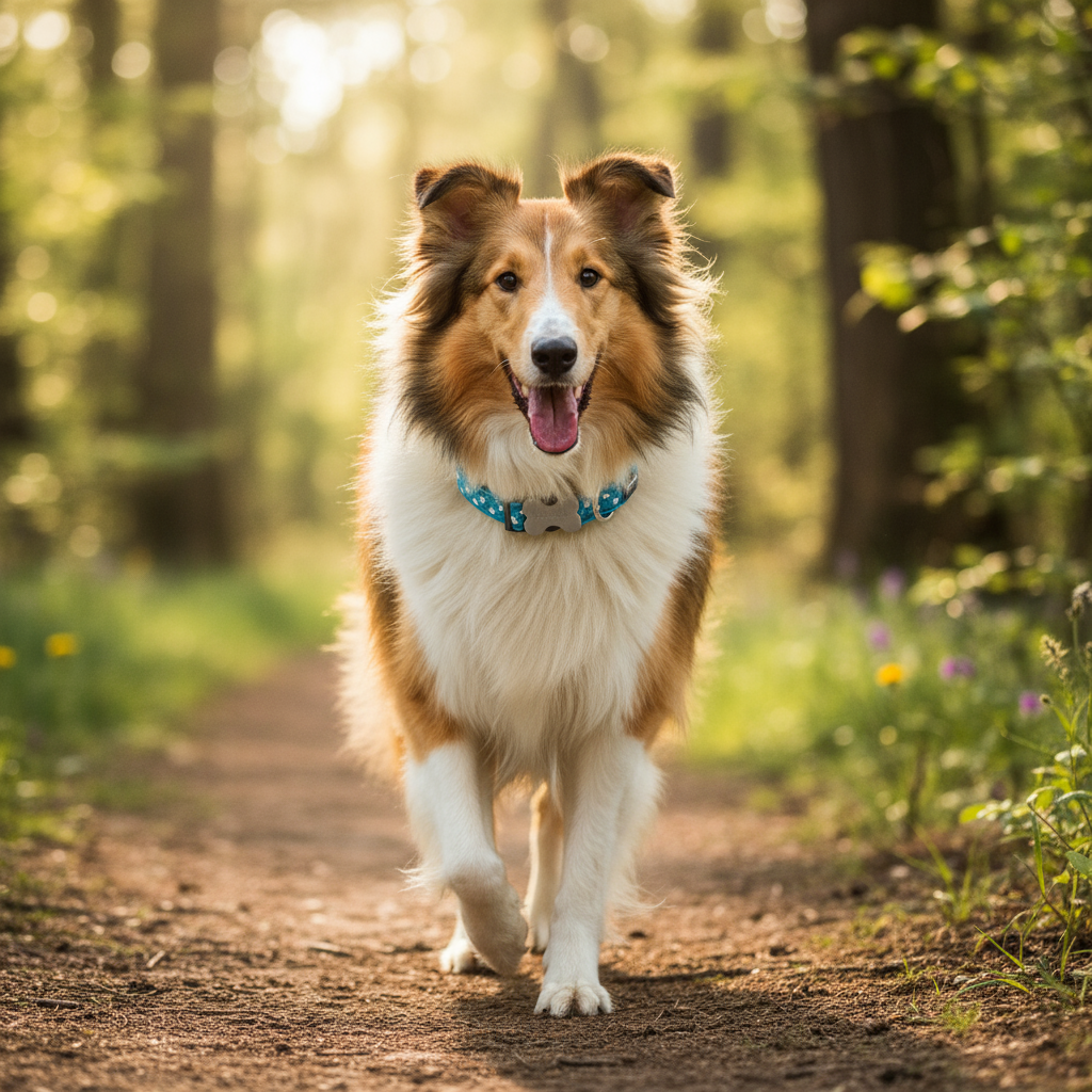 Dog Stars Collar with Bone Clip